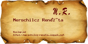 Merschilcz Renáta névjegykártya